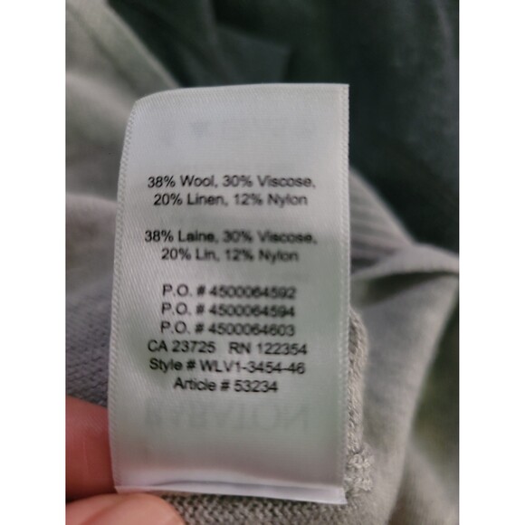 Aritzia Babaton Baylor Grey V-neck Dropped Shoulder Oversized Sweater Sz XS - Picture 7 of 7